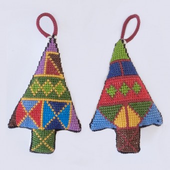 Ornament - Embroidered Tree